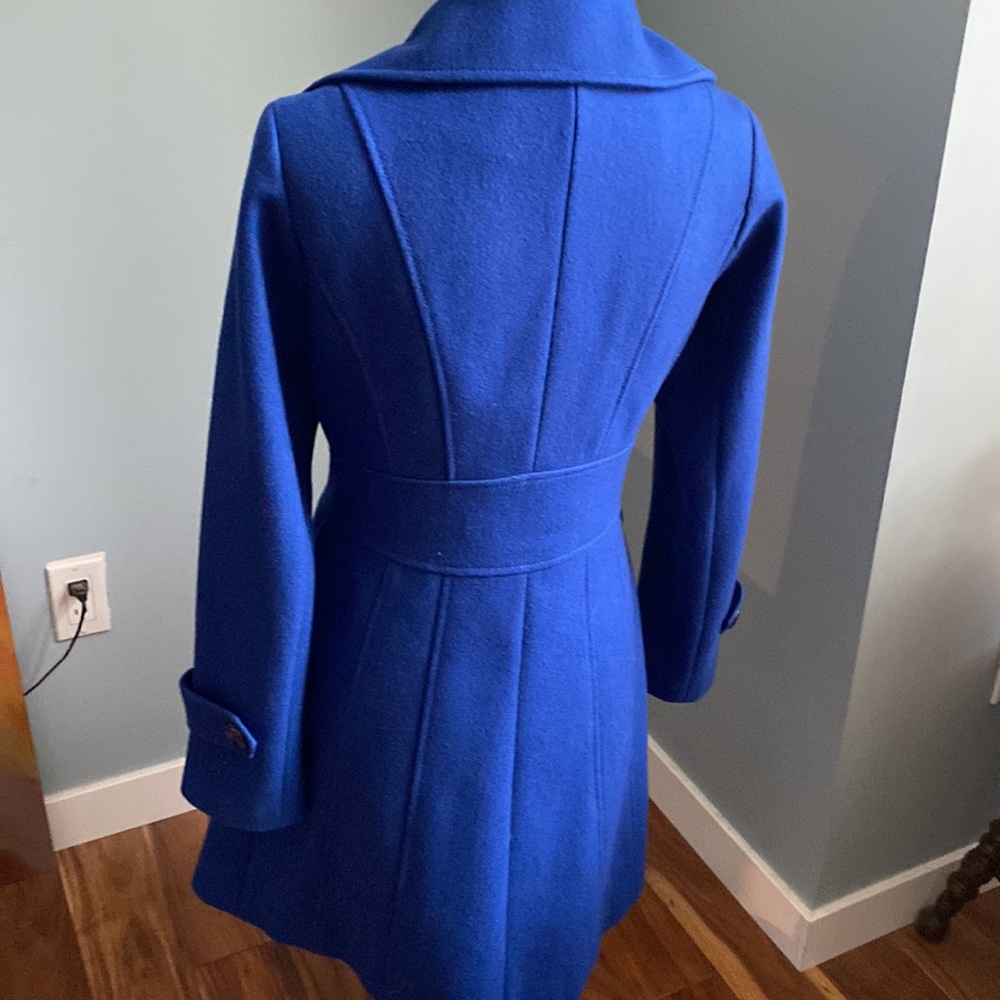 Blue wool coat - Picture 2 of 4